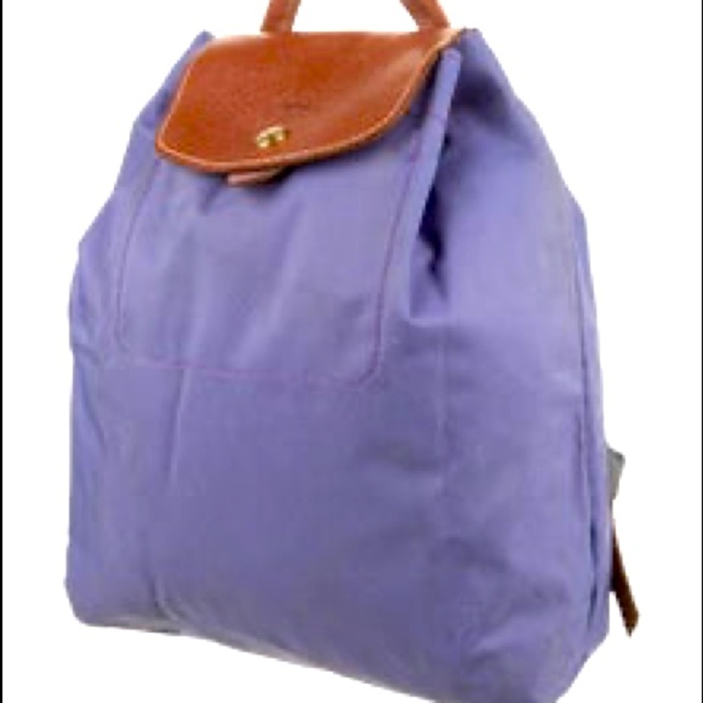 Longchamp le pliage drawstring backpack purple